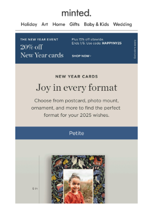 Minted - Want to spice up your New Year card?