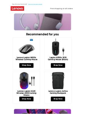 Lenovo - Your weekly recommendations are ready