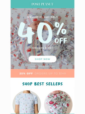 Posh Peanut - This Weekend: Up to 40% Off