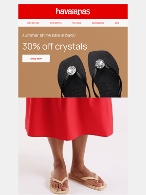 Havaianas - classic shapes, two tone designs