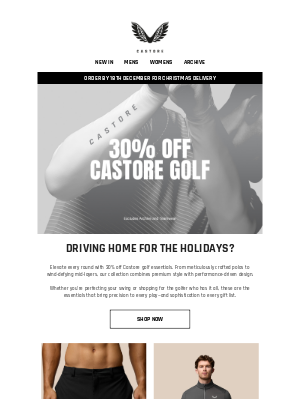 Castore - 30% Off Golf Essentials