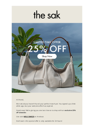 The Sak - Take 25% OFF Sitewide