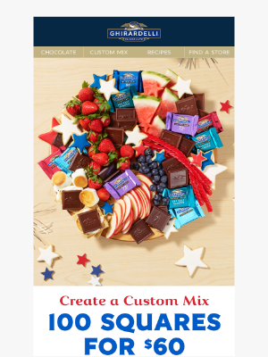 Ghirardelli Chocolate Company - Prepare the BEST 4th of July Snack Spread