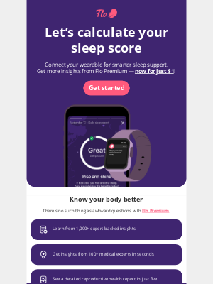 Flo Health Inc. - Just one more step to calculate your sleep score