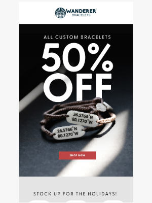 Wanderer Bracelets - [Did you see this?] 🏷️ 50% Off All Custom Bracelets TODAY🏷️