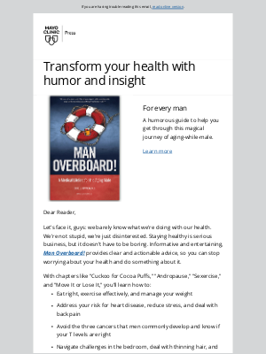 Mayo Clinic - A must-read men’s health guide