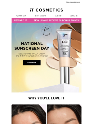 IT Cosmetics - Last Day for 2X Points on CC+ Cream!