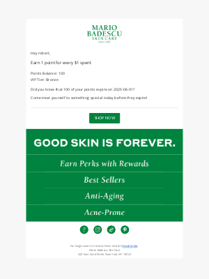 Mario Badescu Skin Care - Rewards Expiring Soon