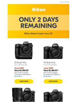 NikonUSA - In just 2 days, these big savings will end.