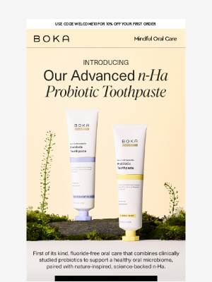 Boka - Just Launched: Probiotic Toothpaste