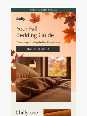 Buffy - Autumn Bedding Guide | Shop The Fall Event