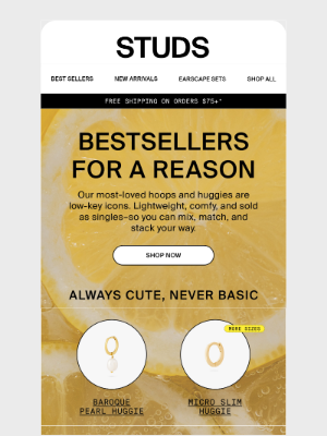 Studs - These bestsellers do not miss