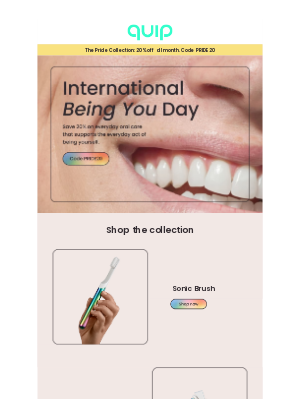 quip - It’s Int’l ‘Being You’ Day 🏳️‍🌈🙋‍♀️