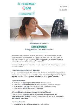 Qare (France) - 🌡️ Canicule : 3 effets étonnants sur votre corps