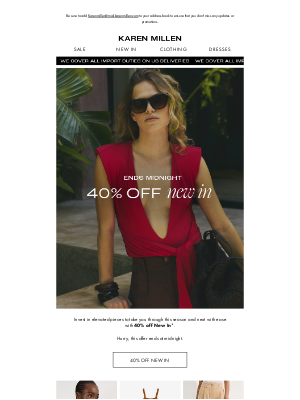 Karen Millen - 40% off New In | Ends Midnight