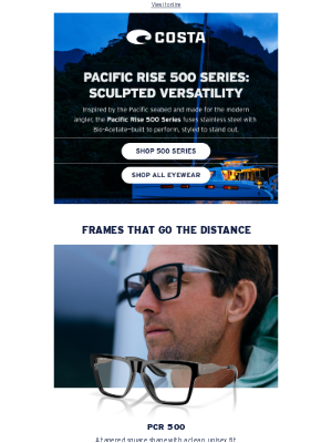 Costa Sunglasses - New: Pacific Rise 500 Series