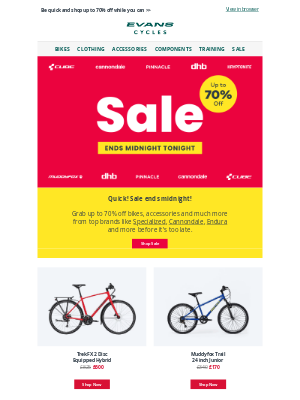 SALE ENDS MIDNIGHT!