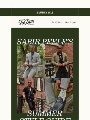 The Tie Bar - Style, on Sale — Sabir Peele’s Summer Picks
