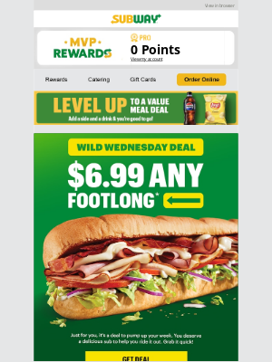 Subway - 🤫 Exclusive Footlong deal for duane