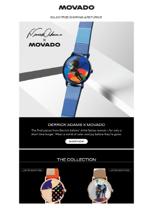 Movado - Last Chance: Derrick Adams x Movado