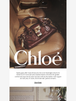 Chloé - Now Available: The Paddington
