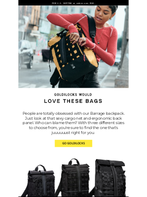 Chrome Industries - Goldilocks Would Love These Bags