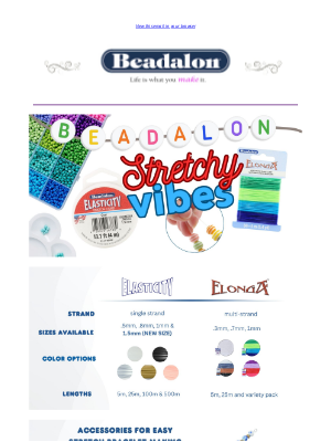 Beadalon - 🌟 20% OFF STRETCH CORDS - ORDER NOW!