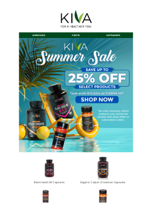 Kiva - Summer savings for you ☀️