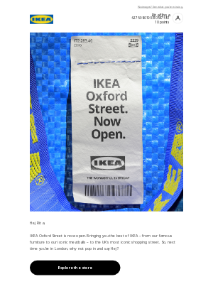 IKEA (United Kingdom) - IKEA Oxford Street is open. And so is our £250 prize draw