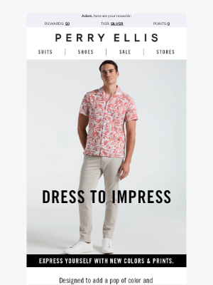 Perry Ellis - Just Dropped: New Patterns & Prints