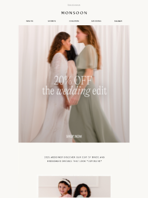 Monsoon (United Kingdom) - 20% off the Wedding Edit 🥂