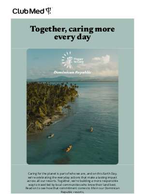 Club Med - Earth Day Is Every Day at Club Med 🌎