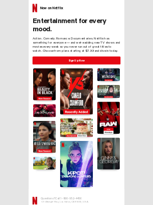 Netflix - Just $7.99 for a month of awesome entertainment 👏