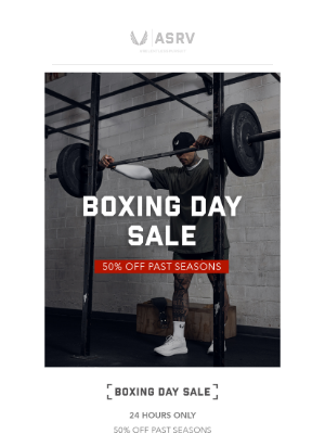 ASRV - Boxing Day Sale – 24 Hours Only