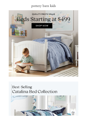 Pottery Barn Kids - Beds starting at $499? You're not dreaming 🤩