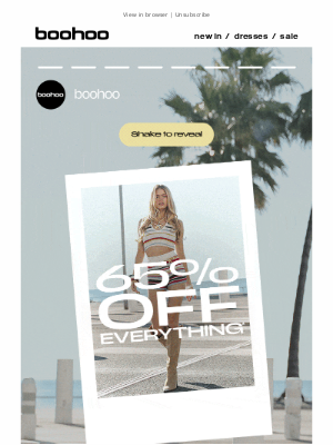 boohoo USA - Shake to reveal your deal 📸