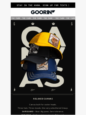 Goorin Bros. - Relaxed Canvas. Zero Stress. Max Style.