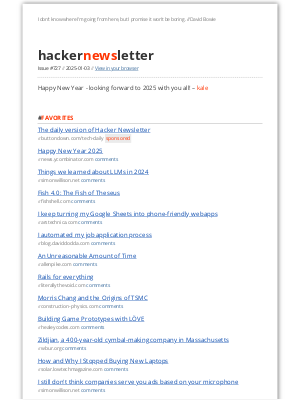 Hacker Newsletter - Hacker Newsletter #727