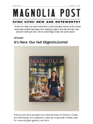 Magnolia Market - Jo’s dining room, favorites for fall + more