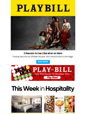 Playbill - 5 Reasons to See Liberation on Main