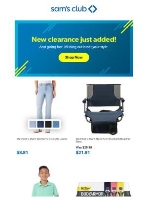 Sam's Club - Time to save on new clearance items!