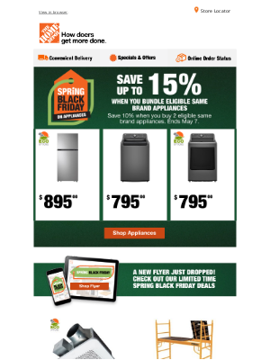The Home Depot (Canada) - Shop Spring Black Friday on Appliances for a Limited Time