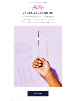 Lilly Pulitzer - Your birthday treat is waiting...