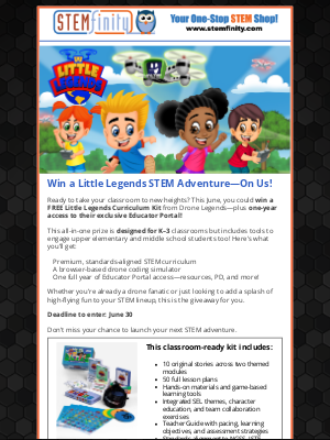 Launch into STEM! Win a Drone Legends Kit + Portal Access