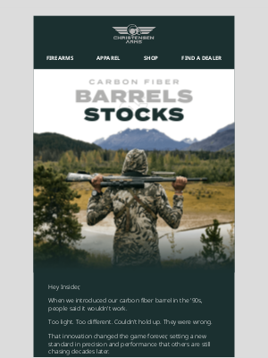 Christensen Arms - Precision Reimagined: Carbon Fiber Upgrades For Any Rifle