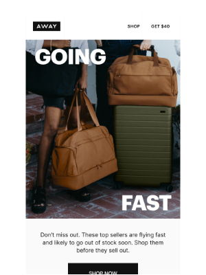 Away - Run, don’t walk: these are going fast