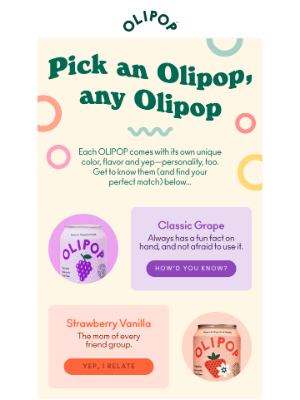 OLIPOP - Which flavor are you? 🍒🍊🍇