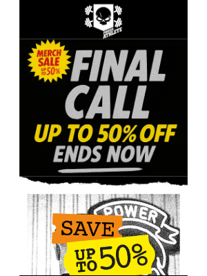 Power Athlete - Last Chance – Up to 50% ends today
