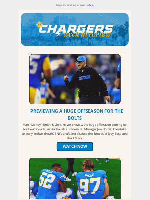 Los Angeles Chargers - ⚡️ Week in Review: Keys to the 2025 Offseason