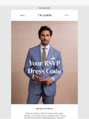 T.M.Lewin (United Kingdom) - Your RSVP Dress Code